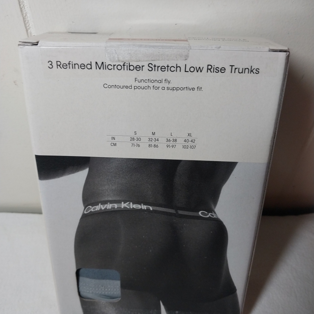 Calvin Klein 3 Low Rise Trunks Men's Medium - Picture 4 of 6